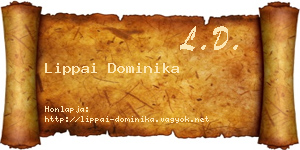 Lippai Dominika névjegykártya