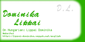 dominika lippai business card